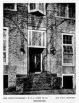 De entree niet lang na oplevering.
<br/>
Bouwkundig Weekblad jrg. 42, 1921